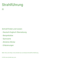 Strahlführung