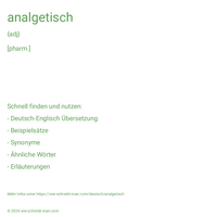 analgetisch