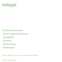 beflügelt