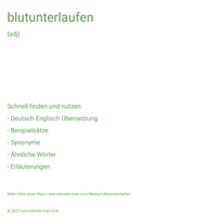 blutunterlaufen