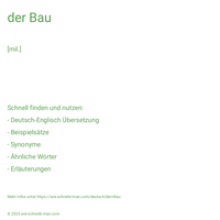 der Bau