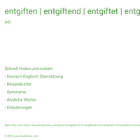 entgiften | entgiftend | entgiftet | entgiftet | entgiftete