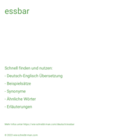 essbar