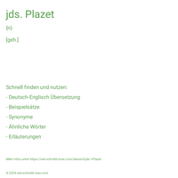 jds. Plazet