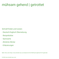 mühsam gehend | getrottet