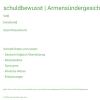 schuldbewusst | Armensündergesicht