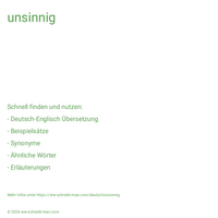 unsinnig