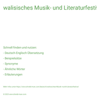 walisisches Musik- und Literaturfestival