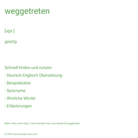 weggetreten