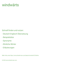 windwärts