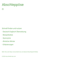 Abschleppöse