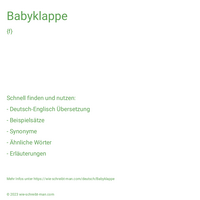 Babyklappe