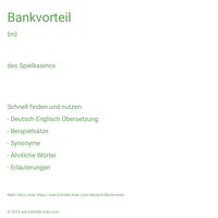 Bankvorteil