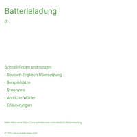 Batterieladung