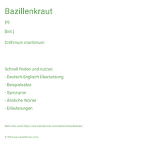 Bazillenkraut