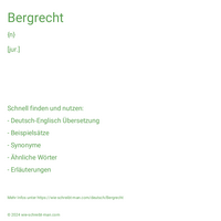 Bergrecht