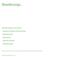 Bewährungs…