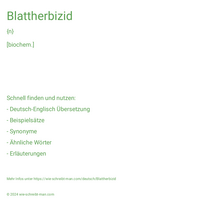 Blattherbizid