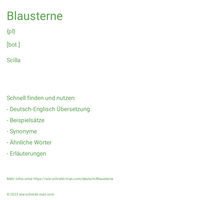 Blausterne