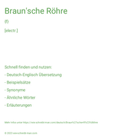 Braun'sche Röhre