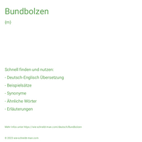 Bundbolzen