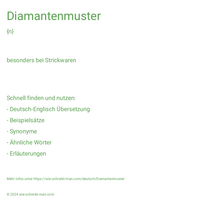 Diamantenmuster