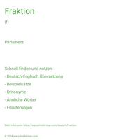 Fraktion