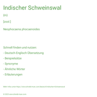 Indischer Schweinswal