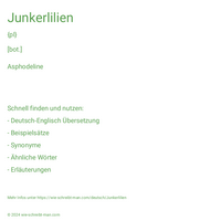 Junkerlilien