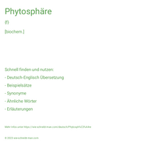 Phytosphäre