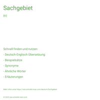 Sachgebiet