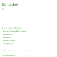 Seniorchef