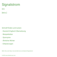 Signalstrom