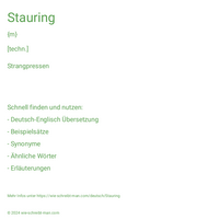 Stauring