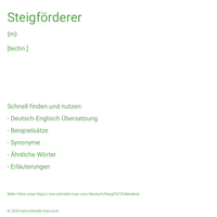 Steigförderer