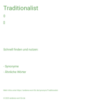 Traditionalist
