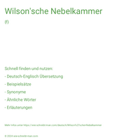 Wilson'sche Nebelkammer