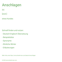 anschlagen