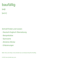 baufällig