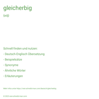 gleicherbig