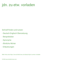 jdn. zu etw. vorladen