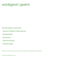 würdigend | geehrt