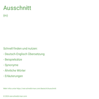 Ausschnitt