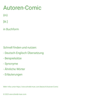 Autoren-Comic