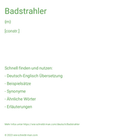 Badstrahler