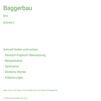 Baggerbau