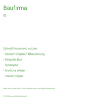 Baufirma