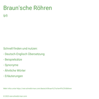 Braun'sche Röhren