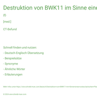 Destruktion von BWK11 im Sinne eines osteoclastischen Plasmozytombefalls