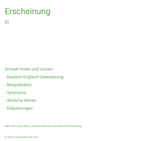 Erscheinung